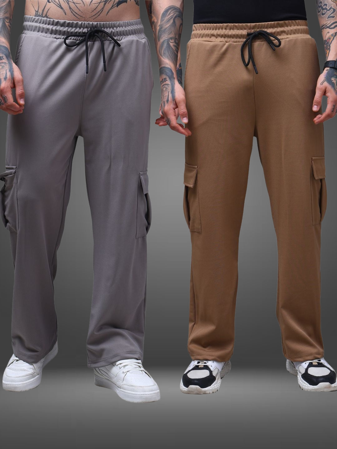 Men's Loose Fit Pack of 2 Trackpants