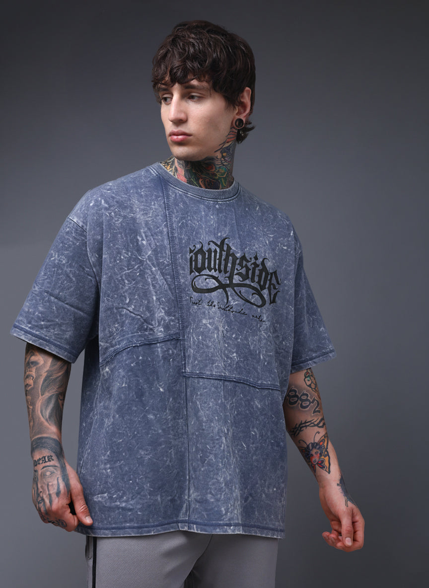 Men's Acidwashed Streetwear T-shirt